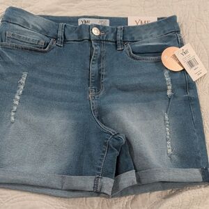 YMI Women's Light Blue Jean Shorts